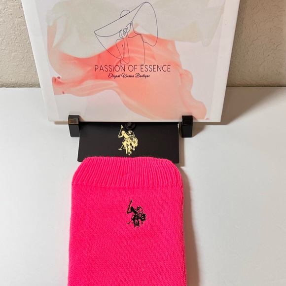 U.S. Polo Pink Leg Warmers - Picture 4 of 5